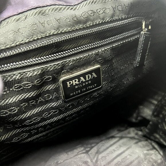PRADA B6677 VELA Backpack Nylon / Leather PRUGNA Purple Based